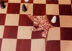 Chess board lizard